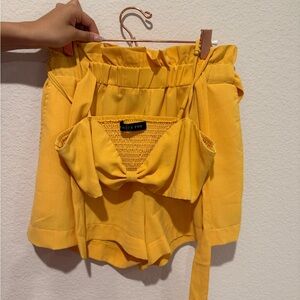 WHITE FOX - Yellow Two-Piece Set